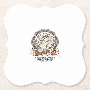 Porta-copo De Papel Gato Fairycore Gato Fairycore Arte Vetorial Vintag