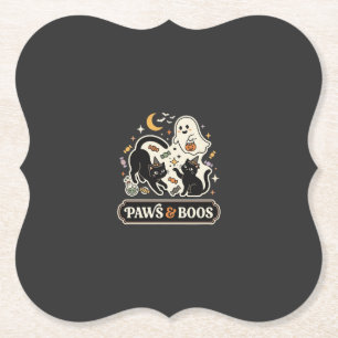 Porta-copo De Papel Gato Fantasma Magia de Halloween