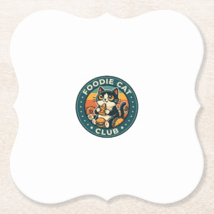 Porta-copo De Papel Gato Foodie Design Fofo - Clube do Gato Foodie_1