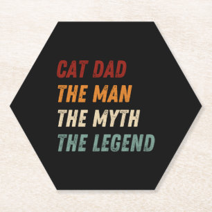 Porta-copo De Papel Gato Pai O Homem A Lenda