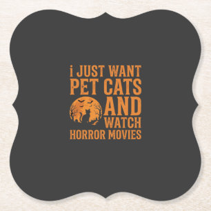 Porta-copo De Papel Gatos de Estimação Filmes de Terror Design de Hall