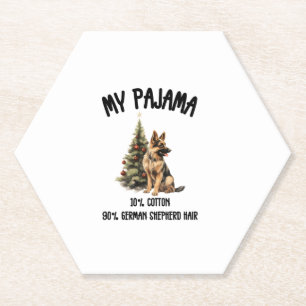Porta-copo De Papel German shepherd e Natal, Design de Cachorro Engraç