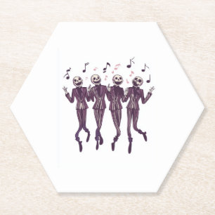 Porta-copo De Papel Ghost Barbershop Quartet