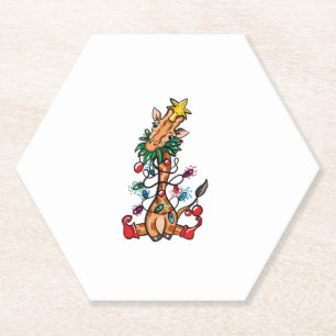 Porta-copo De Papel Girafa Árvore de Natal Giraffe Árvore de Natal Mul