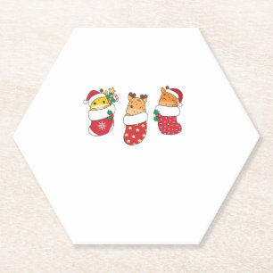 Porta-copo De Papel Girafas Bonitas Na Meia De Natal Para A Gira De Na
