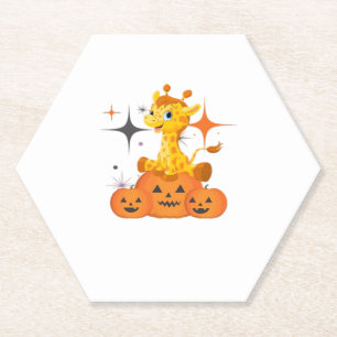 Porta-copo De Papel Giraffe Boo Halloween � Design de Temporada Assust