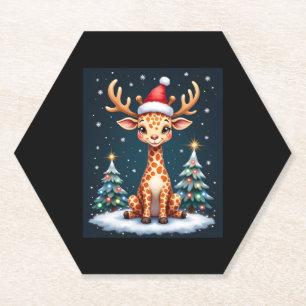 Porta-copo De Papel Giraffe Reindeer Papai noel Árvore De Natal Engraç