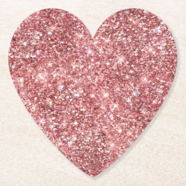 Porta-copo De Papel Glam Red Confetti Glitter