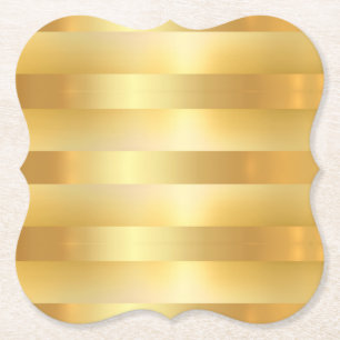 Porta-copo De Papel Glamor Personalizado Faux Vazio Moderno e Dourado 