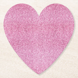 Porta-copo De Papel Glitter Rosa
