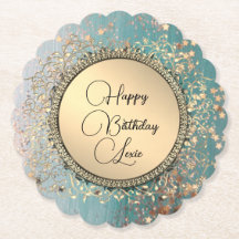 Glittery Stars Whimsical Birthday Personalizado