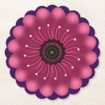 Porta-copo De Papel Glowing Pink Fantasy Flower | Abstract Neon Floral<br><div class="desc">A vibrant and mystical floral design featuring a glowing magenta flower with soft,  velvet-like petals. Elegant curved white filaments with pollen tips radiate from the dark center,  giving it a bioluminescent or fantasy garden look. Perfect for nature lovers who appreciate a modern,  artistic twist on botanical art.</div>