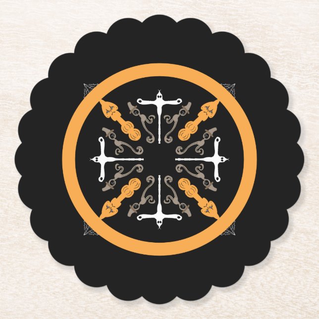 Porta-copo De Papel Goblins, Ghouls e o Festa do Halloween (Frente)