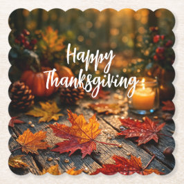 Porta-copo De Papel Golden Harvest Glow – Thanksgiving Greeting