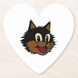 PORTA-COPO DE PAPEL GORDURA NEGRA E GATO MARAVILHOSO