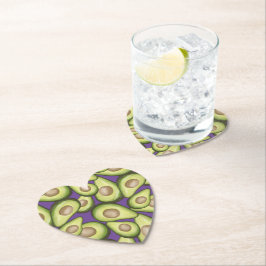 Porta-copo De Papel Gourmet Fresco Vegan Avocado Pap Quadrado