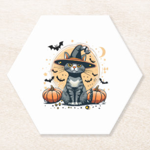 Porta-copo De Papel Gráficos bonitos para gatos cercados