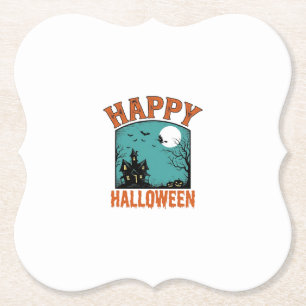 Porta-copo De Papel Grave Engravura Feliz Halloween Casa Assombrada De