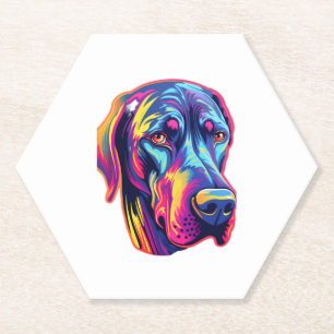 Porta-copo De Papel Great Dane Neon Design