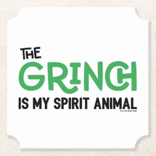 Porta-copo De Papel Grinch é meu Animal Espiritual Citação