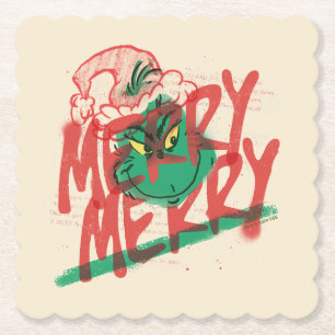 Porta-copo De Papel Grinch Grunge Gráfico Alegre Alegre