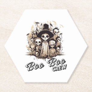 Porta-copo De Papel Groovy Boo Crew Halloween Ghost Townpeople