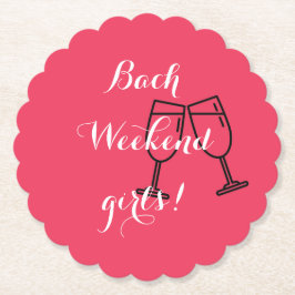 Porta-copo De Papel guardanapos rosa personalizados para despedida de 