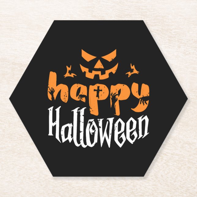 Porta-copo De Papel Halloween (Frente)
