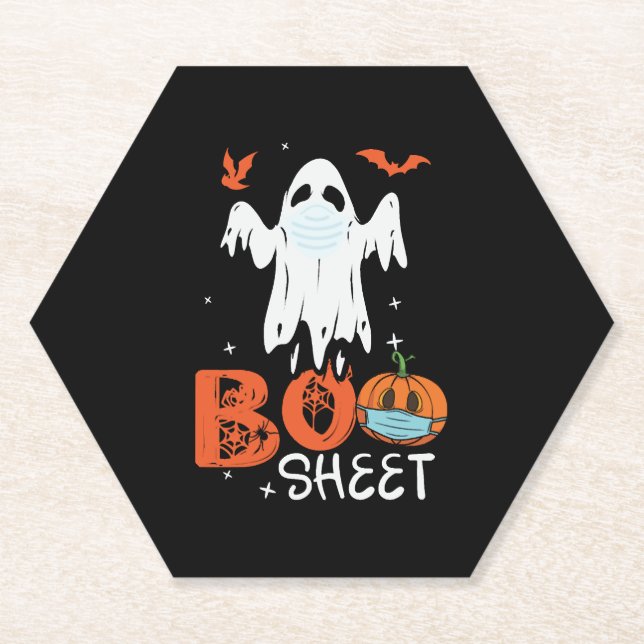 Porta-copo De Papel Halloween Ghost (Frente)