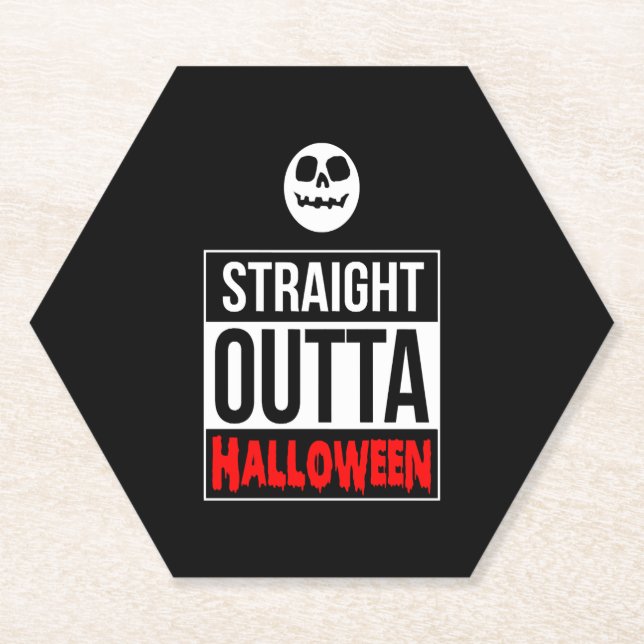 Porta-copo De Papel Halloween - Hetero fora do Halloween (Frente)