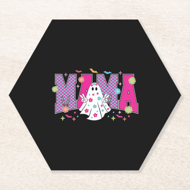 Porta-copo De Papel Halloween Neon Mama Mini (Frente)