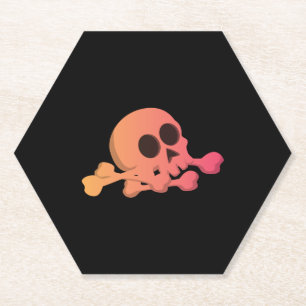Porta-copo De Papel Halloween Skull
