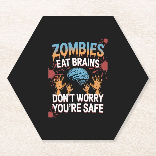 Porta-copo De Papel Halloween Zombie (Frente)