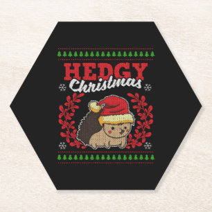 Porta-copo De Papel Hedgehog Christmas Ugly Christmas Xmas Gift