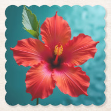 Hibisco Vermelho Vibrante na Glória do Cheio