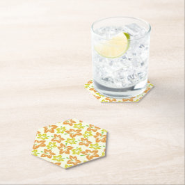 Porta-copo De Papel Hibiscus Amarelo, Hibisco Laranja, Padrão Floral