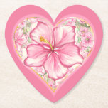 Porta-copo De Papel Hibiscus & Lace PINK<br><div class="desc">Para mim, o hibisco é uma das flores mais bonitas. Minha inspiração aqui, com essa flor, é um padrão romântico de rendas brancas (efeito gráfico) e um padrão de arbusto hibisco (nas mesmas matizes) com um pequeno contorno de ouro claro. Eu proponho a vocês um estilo floral fresco, macio e...</div>