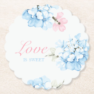 Porta-copo De Papel Hidrângeas Flor Pastel