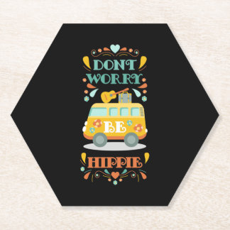 Porta-copo De Papel Hippie Love Heart Hippie Van Classic