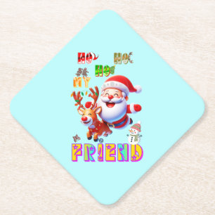Porta-copo De Papel Ho Ho Ho Meu Querido Amigo