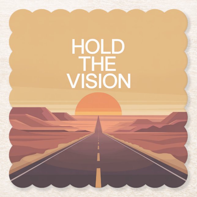 Porta-copo De Papel Hold The Vision (Frente)