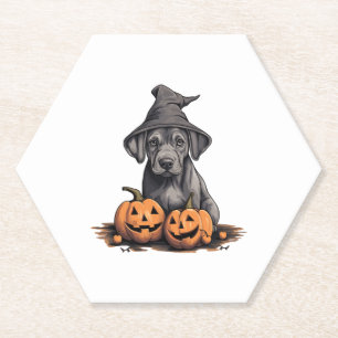 Porta-copo De Papel Homem de Bruxa de Halloween, Pumpkin Cachorro Gran