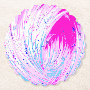 Porta-copo De Papel horizonte rosa