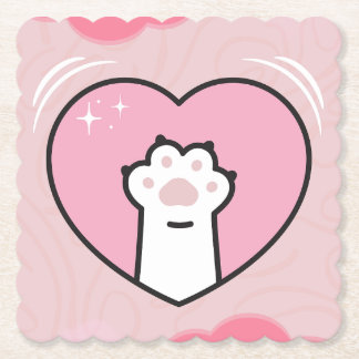 Porta-copo De Papel huellas amorosas