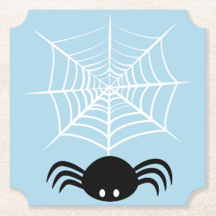Porta-copo De Papel Ilustração Assustadora de Aranha de Halloween