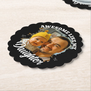 Porta-copo De Papel Incrível Como Minha Filha Foto Personalizada do Pa