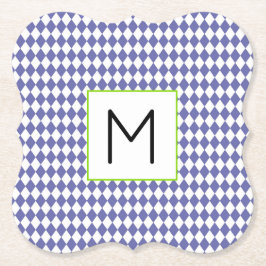 Porta-copo De Papel ÍNDICE DE Ouros do Designer Periwinkle Harlequin