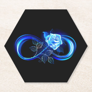 Porta-copo De Papel Infinito brilhante com rosa azul