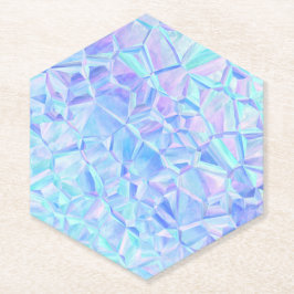 Porta-copo De Papel iridescência gelada :