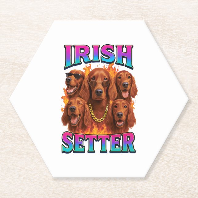 Porta-copo De Papel Irish Setter Copy (Frente)